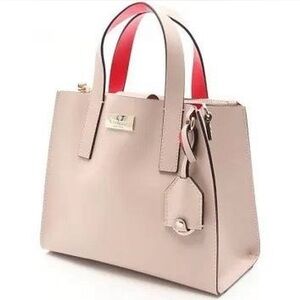Kate Spade Cream Handbag with Red Interior